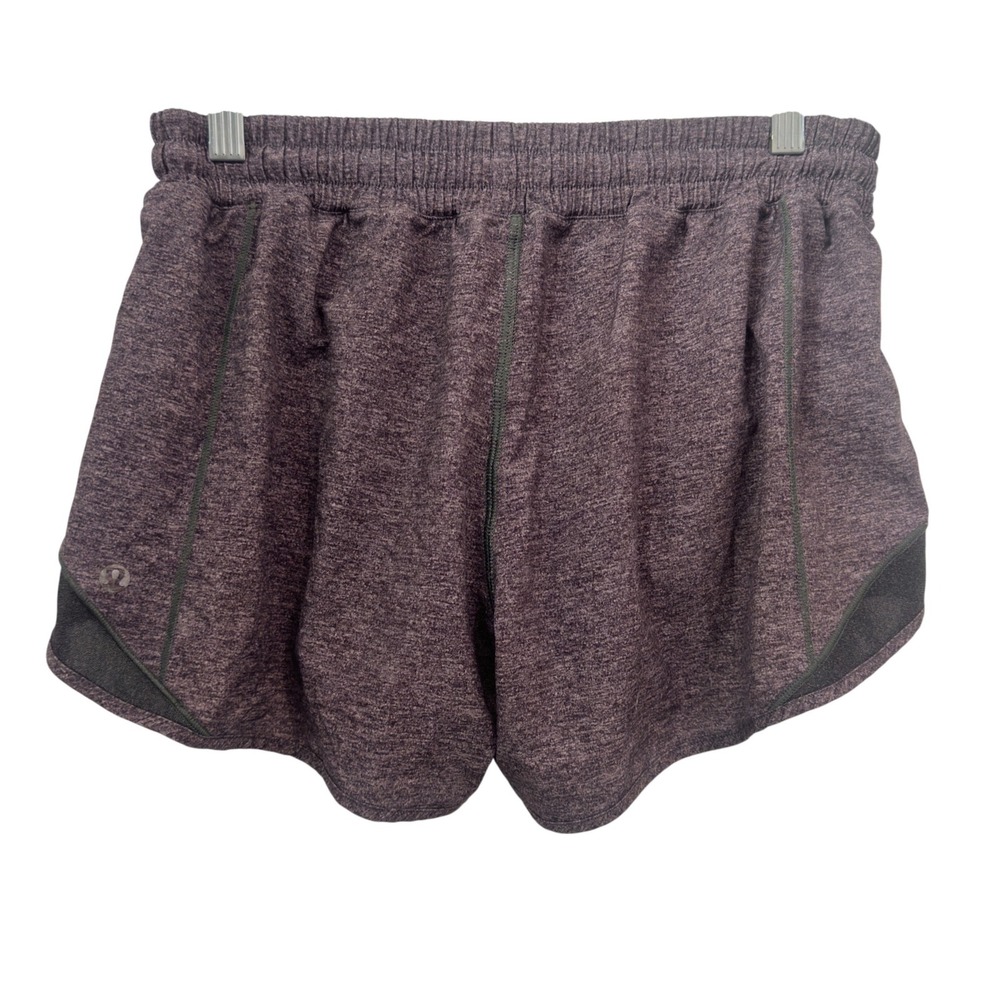 Lululemon Hotty Hot Short Tall Womens 8 Purple Heathered Space Dye Lined Run